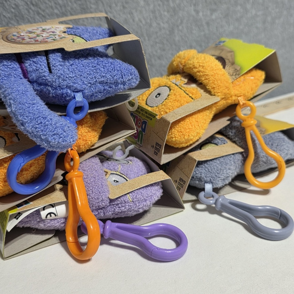Hasbro UglyDolls Mini Plush Clip-On Keychains Lot of 5 2019 Age 4+ - Picture 8 of 8